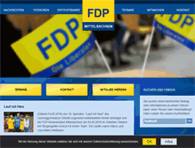 Tablet Screenshot of fdp-mittweida.de